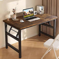 47.2 Inch Foldable Desks for Small Spaces,Foldable Desk No Assembly,Small Table for Bedroom,Rustic Brown.
