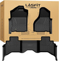 LASFIT Floor Mats 2013-2018 for Dodge Ram 1500/2500/3500 Crew Cab, 2019-2024 for Dodge Ram 1500 Classic Crew Cab 4 Full Size Doors All Weather TPE Custom Fit Car Mats Floor Liners 1st & 2nd Row, Black