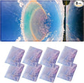 8 Pcs Fluorescent Light Covers - 4 x 2 Feet Covers for Ceiling Lights, Magnetic Light Filters for Classroom, Office, Hospitals, Home (Blue Sky - Rainbow)