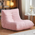 ZCUBED Large Bean Bag Chairs for Adults, Memory Foam Lounge Chair, Soft Corduroy Big Bean Bag Chair Lazy Sofa, Comfy Floor Beanbag Chair Single Sofa for Bedroom Living Room Fireside Book Nook, Pink