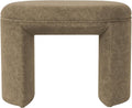 HomePop Quinn Modern Ottoman|Homepop Home Décor|Ottoman for Living Room & Bedroom - Mocha Velvet