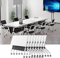 YUOXU Conference Room Table,Folding Conference Table,Flip Top Mobile Desk with Locking Silent Casters-Space Saving Rolling Table for Training Room, Office, Classroom (8, 55.12 * 23.62 * 29.53")