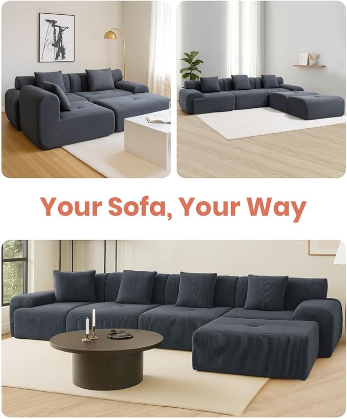 MastonHome Soft Boneless Lounge Couch for Apartment Living, Ideal for Renters & Small Homes, Casual Seating for Relaxing in Living Rooms