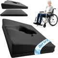 Rivquvi Gel Wheelchair Seat Cushion,Bed Sore Cushions for Butt,Office Chair Pressure Sore cushion,Memory Foam Pillow for bed,Pressure Ulcer Pain Relief,Relieve Sciatica,Coccyx,Washable Cover/Set Black