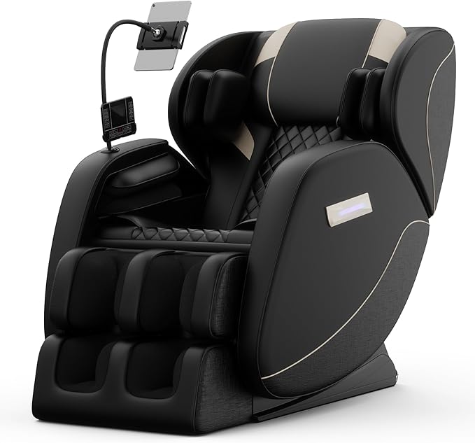 2026 Massage Chair for Full Body 4D Zero Gravity, with Body Scan & Heat Therapy, SL-Track Shiatsu Foot Rollers, Yoga Stretch, Heating Function, for Home Office Use (Model 3)