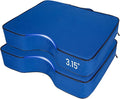 FirstGift 2-Pack 3.15" Stadium Seat Cushions - Portable Water-Resistant Bleacher Pads with Decorative Trim, Lightweight & Comfortable for Sports, Games, and Outdoor Events