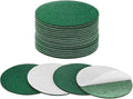 20-Pack Lamp Base Felt, 3 Inch Dia. 2mm Thick Self Adhesive Round Fabric Felt Pads for Lamp/Furniture/DIY, Non-Slip Fiber Backed Patch Circles with Adhesive Backing [Green]