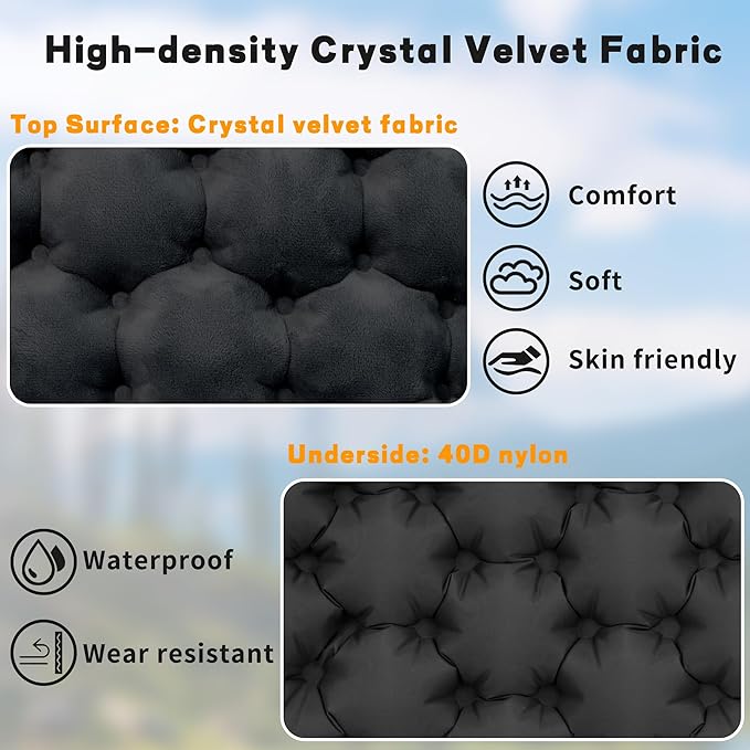 Eulant Lightweight Inflatable Air Seat Cushion - Portable Travel Cushion, Suitable for Camping, Hiking, Climbing, Bleacher, Home and Office