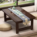 robwibw Japanese Floor Sitting Table, Folding Wood Tea Table Chabudai Japanese Coffee Table Low Table for Living Room Home Tatami Office (A 47.2 * 19.6 * 13.7 INCH)