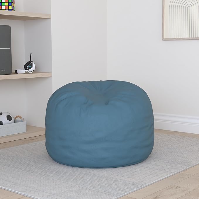 Ultimate Sack 3000 3-Foot Bean Bag Chair, Cloud Suede Cover – Oversized Foam Lounger, Floor Seat, Small Sofa, or Couch Bed for Living Area, Gaming Room, or Reading Lounge
