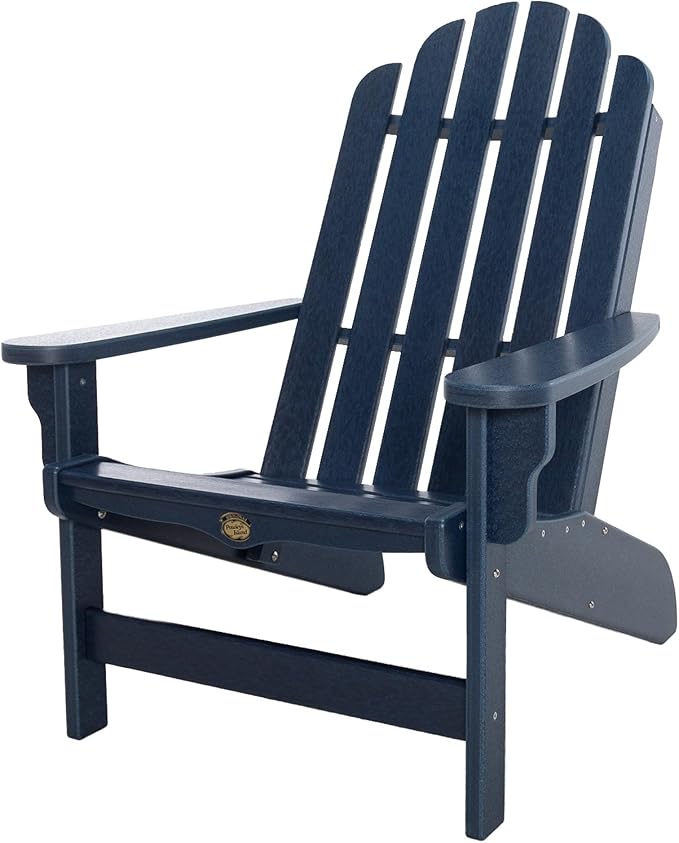 Original Pawleys Island Royal Blue DuraWood Essentials Adirondack Chair – Eco-Friendly Recycled Material, Stainless Steel Hardware, Smooth Fit N Finish, Handcrafted in The Carolinas