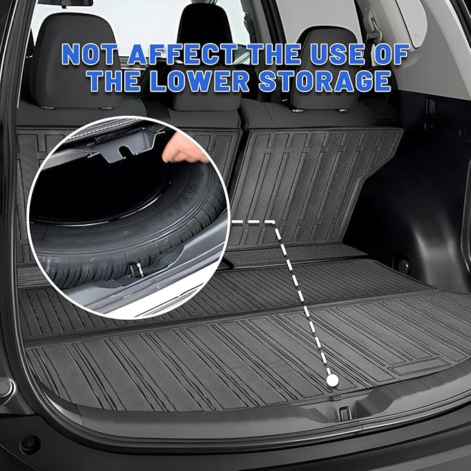 Compatible for 2013-2018 Toyota RAV4 Cargo Mat & Backrest Mats All Weather TPE Mats for 2013 2014 2015 2016 2017 2018 Toyota RAV4 Accessories