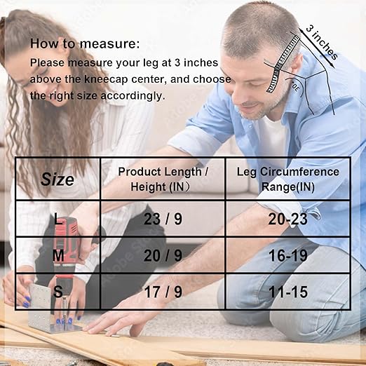 Work Knee Pads for Men Gardening, Floor Cleaning Knee Protectors for Women, Lightweight Professional Kneepads for Kneeling Crawling, Anti Slip Padded Knees Pads for Flooring Installers for Christmas, Blue L