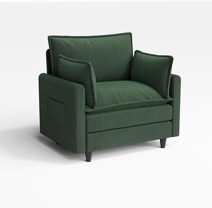 Apicizon Modular Sectional Sofa Single Seat, Green