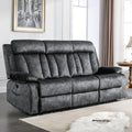 GUEAPY 3 Seater Power Reclining Sofa with Heat & Massage, Drop Down Table with Cup Holders, USB & Type-C Ports, Dutch Velvet Recliner Couch for Living Room, Home Theater & RV, Independent Controls