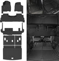Naibeve Floor Mats for 2021-2024 Chevrolet Suburban/GMC Yukon XL/Cadillac Escalade ESV 8 Seats Bench Seat - All Weather for Suburban/Yukon XL/Escalade ESV Floor Mats Cargo Mat 3rd Row Backrest Mats
