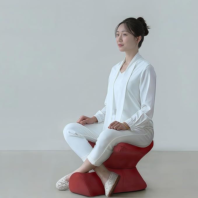 Meditation Cushion & Mat Set, Zafu Floor Pillow, Ergonomic Meditation Pillow Seat & Yoga Bolster Knee Pad, Meditation Accessories Gifts, Zabuton Prayer Pad
