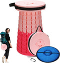 2025 Upgraded XXL Collapsible Stool with Cushion, 1000 lbs Capacity & 19.7-in High, Wider & Taller Heavy Duty Portable Telescoping Foldable Seat for Adults Camping, Travel, Music Festivals, Outdoors