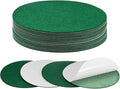 20-Pack Lamp Base Felt, 7 Inch Dia. 2mm Thick Self Adhesive Round Fabric Felt Pads for Lamp/Furniture/DIY, Non-Slip Fiber Backed Patch Circles with Adhesive Backing [Green]