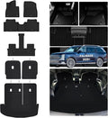 Floor Mats for 2026 Hyundai Palisade 7 Seats (Only Fit Gas) & Cargo Liners with Backrest Mat,TPE All Weather Protection Car Mats with 2nd & 3rd Row Covering The Backrest Full Set Accessories