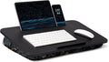 Lap Desk – L.DOCTOR Cushioned Lap Desks, Portable Laptop Desk for Bed, Couch & Floor, Washable Cushion, Built-in Phone & Tablet Slot, Fits 17.3" Laptop – Working, Writing, Gaming – Large, Joysticks