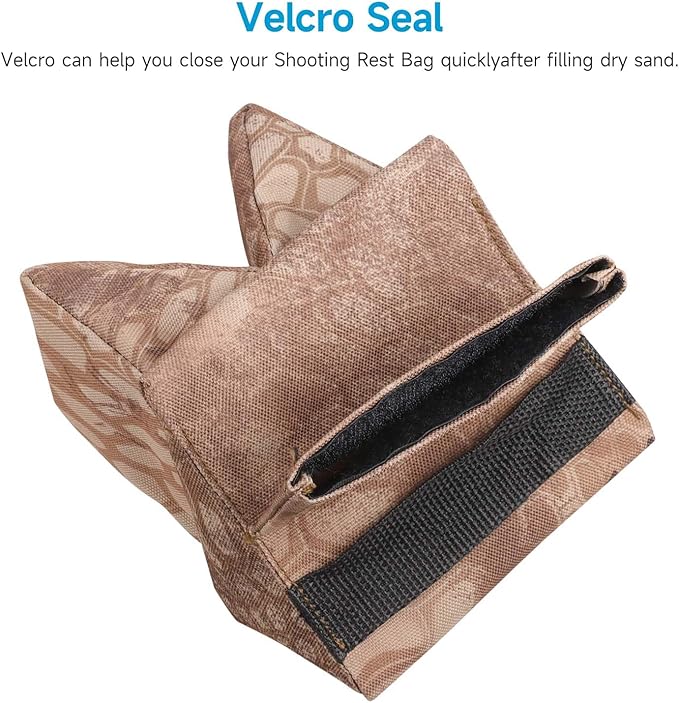 Twod Outdoor Shooting Rest Bags - Target Sports Bench Rest with Front & Rear Support SandBag Stand Holders for Gun Rifle Shooting Hunting Photography - Unfilled