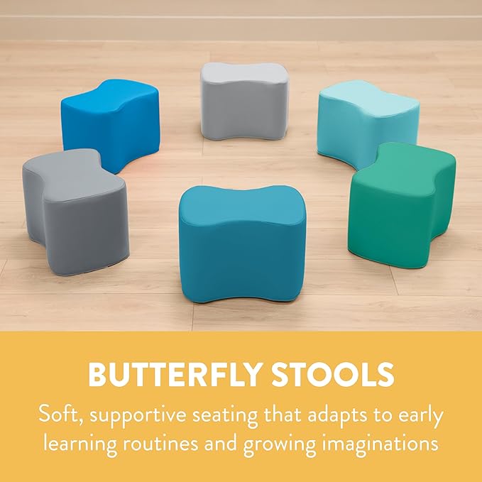 Butterfly Stools, Flexible Seating, Contemporary, 6-Piece