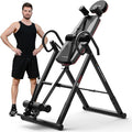 HARISON Heavy Duty Inversion Table for Back Pain Relief 350 LBS Capacity with 3D Memory Foam, Back Inversion Table with 180 Degree Full Inversion