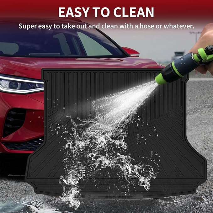 LASFIT Cargo Mat Fit for Volkswagen VW ID.4 2021-2026 All Weather TPE Trunk Liners (Only Fit Non-Adjustable Carpet Floor)
