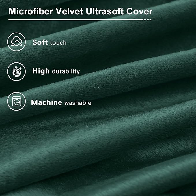 Bean Bag Chairs for Adults - Giant Bean Bag Chair Convertible Bean Bag Bed - Beanbag Chair with Micro Fiber Cover/Furniture Foam Filler - Floor Couch Sofa in Bedroom Dorm Room - Queen Green