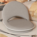 Folding Swivel Tatami Floor Chair with Back Support, Comfortable Meditation Chair, Lazy Sofa for Bedroom, Floor Seat, Floor Cushions for Adults(Gray)