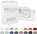 Bella Coterie Luxury Bamboo Viscose Cal King Size Sheet Set | 100% Organically Grown | Ultra Soft | Cooling for Hot Sleepers | 18" Deep Pocket [White]