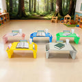 15-Piece Kids Lap Desk Tray, Portable Activity Trays with Cup Holder and Side Pockets Multicolor Reading Desk for Classroom & Home