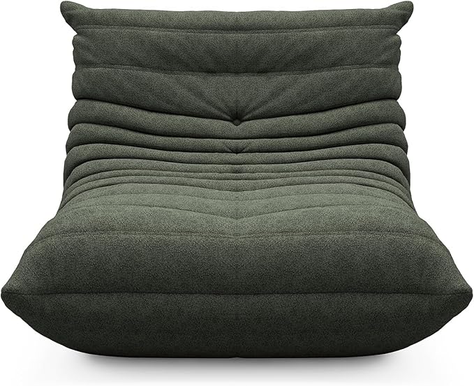 cebihy Compressed Bean Bag Chairs for BeanBag Chair Sofa Fireside Togo Sofa Big Lazy Lounge Chairs for Living Room Bedroom Dorm Office,Green