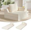 COMAX Folding Sofa Bed, Foldable Couch for Bedroom, Corduroy Convertible Floor Sleeper Futon Chair Foam, 3 in 1 Fold Out Chair Portable Comfy Lounge Couch Single Sofa Bed for Small Space Guest Room