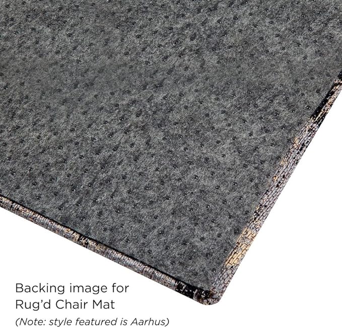 Anji Mountain Rug'd Office Chair Mat for Carpet & Hardwood Floor - Jacquard Woven Top, Anti-Slip Backing, Low Pile, Floor Protector Desk Chair Mat, Office Rugs for Rolling Chairs (36 x 48)