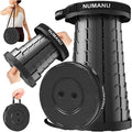 NUMANU Old-Gen Collapsible Stool, Max 400lbs, Adjustable Portable Folding Stool for Adults, Retractable Foldable Telescopic Seat Camping Chair or Footrest (1PK Old)