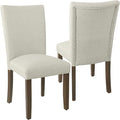 HomePop Classic Parsons Dining Chair - Gray Woven (Set of 2)
