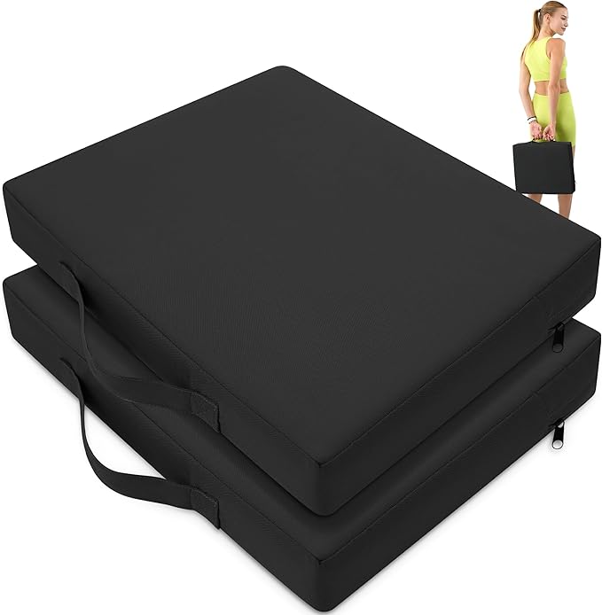 2 Pcs Stadium Seat Cushions Water-Repellent Bleacher Seat Cushions Indoor & Outdoor Seat Cushion for Bleachers Portable Stadium Cushion for Sports Events, Office Chairs, Beaches