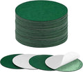 30-Pack Lamp Base Felt, 6 Inch Dia. 2mm Thick Self Adhesive Round Fabric Felt Pads for Lamp/Furniture/DIY, Non-Slip Fiber Backed Patch Circles with Adhesive Backing [Green]