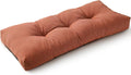 SUNROX LokGrip Non Slip Tufted Memory Foam Bench Cushion, FadeShield Water Resistant Durable Thicken Outdoor/Indoor Bench Seat Pads 48x16x4 inch, Terracotta