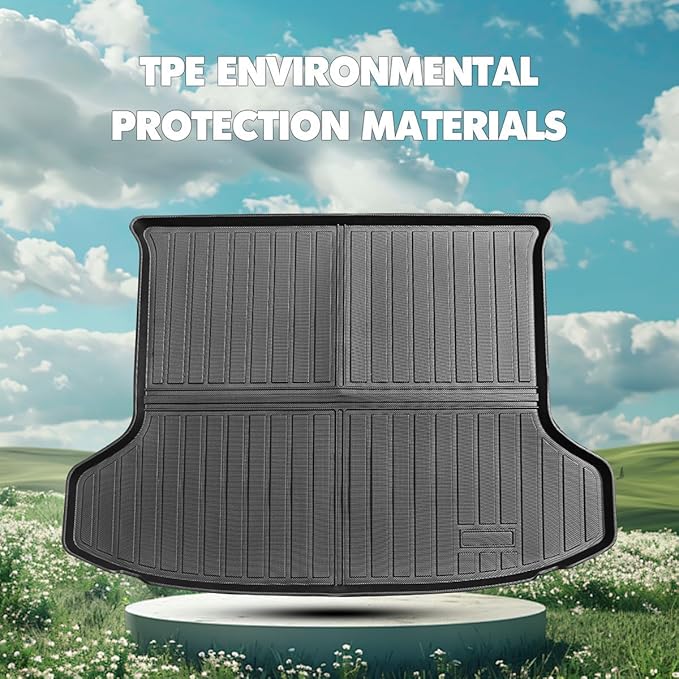 Compatible for 2019-2025 Infiniti QX50 Floor Mats Full Set / 2022-2025 Infiniti QX55 Floor Mats All Weather TPE Protection for QX50 Accessories QX55 Accessories