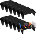 Kisston 12 Pcs Kids Lap Desk Bulk Tray Lap Table Bed Table Plastic Desk with Extra Storage Space Activities Children Portable for Kids Students Work Study School Classroom(Black)