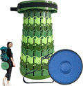 2025 Upgraded XXL Collapsible Stool with Cushion, 1000 lbs Capacity & 19.7-in High, Wider & Taller Heavy Duty Portable Telescoping Foldable Seat for Adults Camping, Travel, Music Festivals, Outdoors