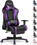 GTRACING Gaming Chair with Footrest Speakers Video Game Chair Bluetooth Music Heavy Duty Ergonomic Computer Office Desk Chair