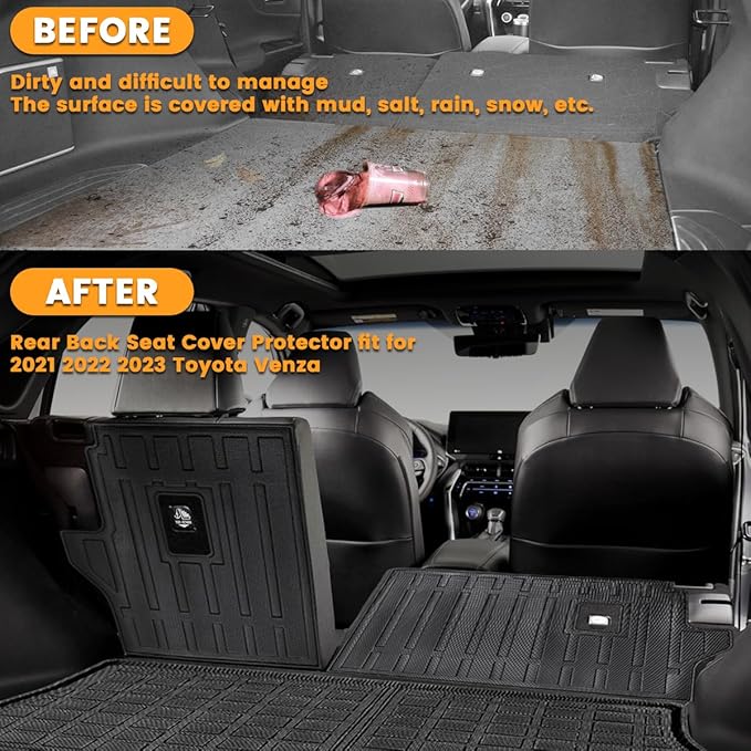 Compatible for 2021-2025 Toyota Venza Seat Back Cover All Weather Backrest Mats for 2025 2024 2023 2022 2021 Toyota Venza Accessories