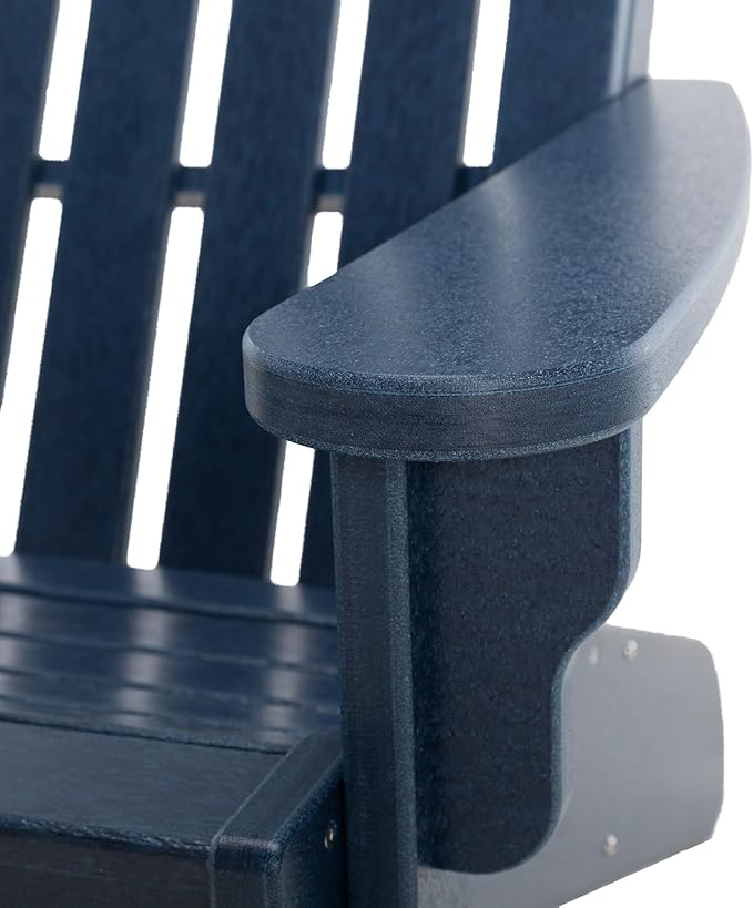 Original Pawleys Island Royal Blue DuraWood Essentials Adirondack Chair – Eco-Friendly Recycled Material, Stainless Steel Hardware, Smooth Fit N Finish, Handcrafted in The Carolinas