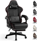 GTPLAYER Gaming Chair with Speakers, Video Game Chairs with Footrest, PC Gamer Chairs for Adults - Padded High Back Ergonomic Reclining Silla Gamer, Linkage Armrest, Ace Pro, Red