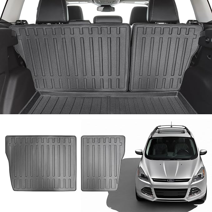 Backrest Mats Compatible for 2013 2014 2015 2016 2017 2018 2019 Ford Escape Back seat Cover All-Weather Rear seat Protectors for 2019 Ford Escape Accessories