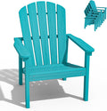 nevilywood Compact Stackable Adirondack Chairs, 26.3" Wide HDPE Outdoor Patio Chairs - Durable, Space-Saving Design for Porch, Lawn or Garden, Aruba